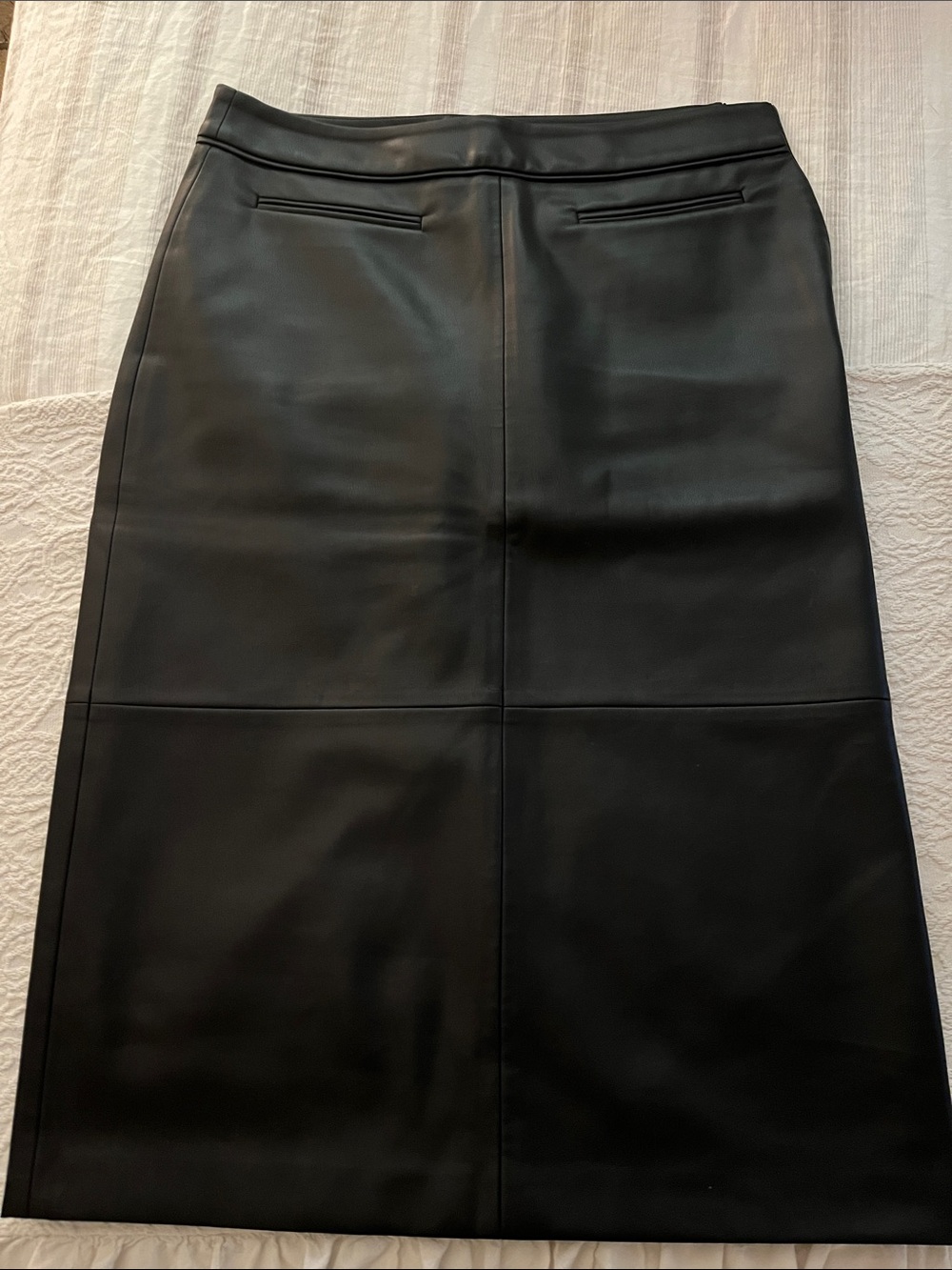 Modern citizen faux leather skirt